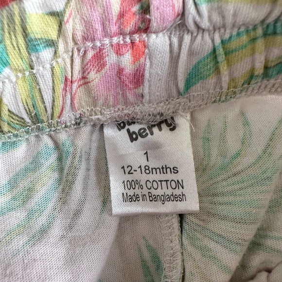 Baby Berry Cotton Shorts - Set of 2 - Elastic Waist - Size 1 / 12-18 Months - Picture 2 of 3